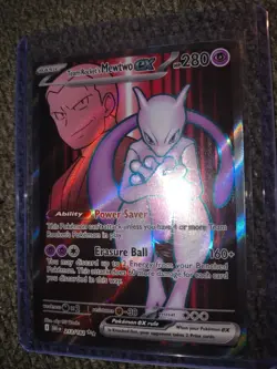 Pokemon TCG Team Rockets Mewtwo EX 213/182 Full Art Destined Rivals - Image 4
