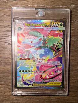 Mega Venusaur EX 177/132 Evolutions Secret Rare Full Art Holo Pokemon TCG - Image 1