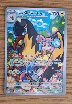 Iono's Kilowattrel 163/159 Journey Together Pokemon Illustration Rare Near Mint - Image 1