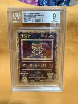 1999-02 Pokemon Promos 2000 Movie WotC American Ancient Mew BGS 9 - Image 1