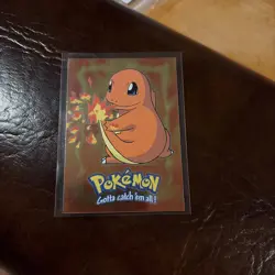 Topps Pokemon Charmander 1999 #04 E4 of 12/Textured Foil Black Label - Image 1