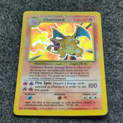 Wizards Pokemon TCG Base Set Charizard 4/102 Holo Rare 1999 English 120HP - Image 2
