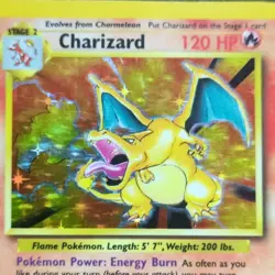 Wizards Pokemon TCG Base Set Charizard 4/102 Holo Rare 1999 English 120HP - Image 4