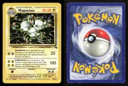 Magneton 26/62 Fossil Unlimited HP/DMG Pokemon - Image 3