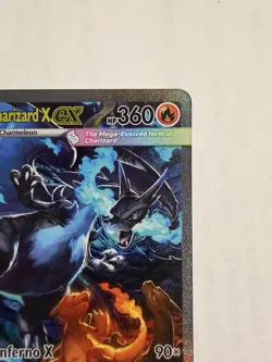 Mega Charizard X EX 125/108 Evolutions Holo Rare 360 HP Pokemon TCG - Image 4