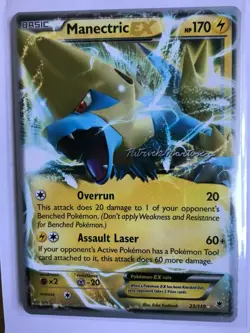 Manectric EX World Championship ULTRA RARE 23/119 Pokemon Xy Phantom Forces TCG - Image 1