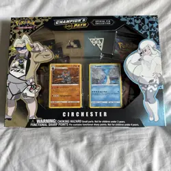 Pokemon TCG: CHAMPION'S PATH Special Pin COLLECTION Box Circhester 5 Packs NEW - Image 1