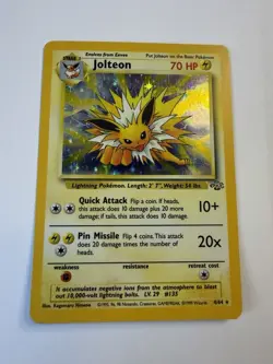 1999 POKEMON JUNGLE 4/64 JOLTEON HOLO - LP - Image 1