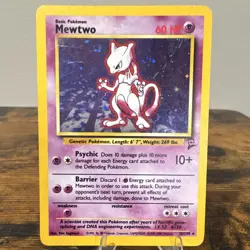 Pokemon Base Set 2 Mewtwo 10/130 Holo Rare Eng 60 HP Basic Psychic 2000 DM - Image 1