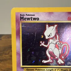 Pokemon Base Set 2 Mewtwo 10/130 Holo Rare Eng 60 HP Basic Psychic 2000 DM - Image 2