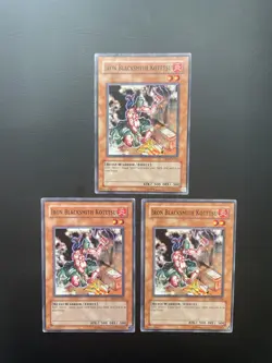 Yugioh Iron Blacksmith Kotetsu DR1-EN226 Unlimited Edition Common HP X3 - Image 1