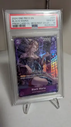 PSA 10 Black Maria ST04-011 Bandai Card Fest 23-24 Promo One Piece - Image 2