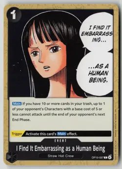 I Find It Embarrassing as a Human Being OP15-097 One Piece NM - Image 1