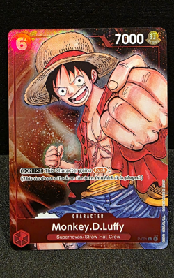 Monkey.D.Luffy Promo Foil P-001 Premium Card Collection Game Fest 23-24 OP PR - Image 1