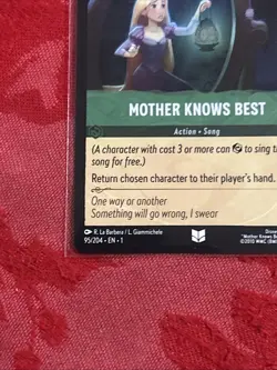 FOIL Disney Lorcana First Chapter - Mother Knows Best - 95/204 FOIL - Image 4