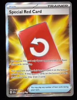 Special Red Card Holo Ultra Rare ME04: Chaos Rising 113/086 NM - Image 1