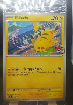 Sealed Pikachu Promo #190 World Champioship Scarlet & Violet Pokemon - Image 1