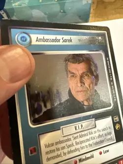 Star Trek CCG 6-Rare 1-Uncommon Card Lot HEAVILY-PLAYED – TMP 2002 - Image 4