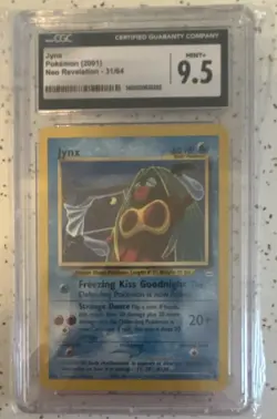 2001 Pokemon TCG Neo Revelation Jynx 31/64 Holo ENG Pokemon Card CGC 9.5 Age 4+ - Image 1