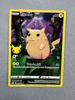 2021 Pokemon Celebrations Pikachu Full Art Holo English 005/025 MINT - Image 4