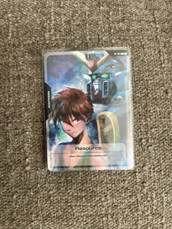 SDCC 2025 Gundam TCG Resource Card RP-001 Alt Art Non Foil Beta English Promo - Image 1