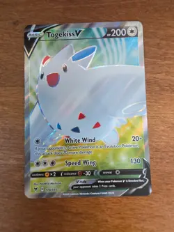 Pokemon TCG Togekiss v Vivid Voltage Holo Full Art Ultra Rare Card 178/185 - Image 1