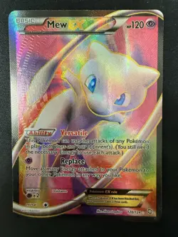 POKEMON MEW EX DRAGONS EXALTED FULL ART HOLO CARD - Image 1