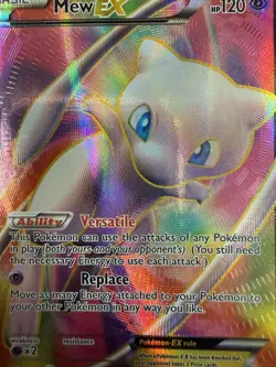 POKEMON MEW EX DRAGONS EXALTED FULL ART HOLO CARD - Image 5