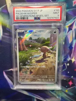 Paldean Wooper 193/SV-P Promotional Cards Holo (Japanese) PSA 9 - Image 1
