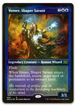 Venser, Shaper Savant (Foil Etched) #435 (NM) Double Masters 2022 2X2 Magic MTG - Image 1