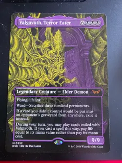 Valgavoth, Terror Eater - Duskmourn: House of Horror - Near Mint Showcase - MTG - Image 1