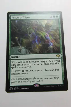 MTG Force of Vigor x1- -Modern Horizons-Lightly Played - Image 1