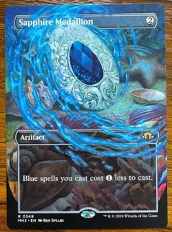 MTG - Sapphire Medallion - MH3 349 - Borderless Non Foil - NM - Image 1
