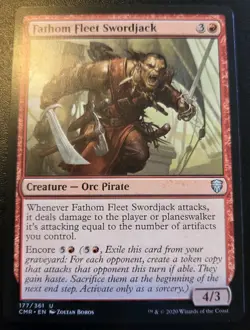 Fathom Fleet Swordjack 177/361 Uncommon Commander Legends Magic: The Gathering - Image 1