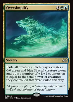 Oversimplify NonFoil Duskmourn: House of Horror Commander 228 NM MTG - Image 1