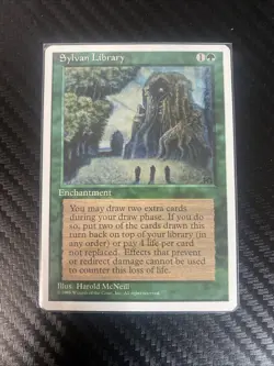 Sylvan Library MTG Core Set 4th Edition Regular - Image 1