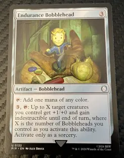 MTG Fallout PIP - Endurance & Intelligence Bobblehead Duo Uncommon Artifact Set - Image 2
