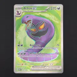 Pokemon TCG Card Arbok ex 185/165 S&V 151 Ultra Rare Full Art - NM- - Image 1