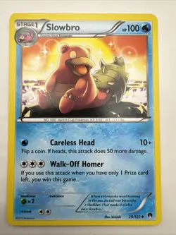 Pokemon Card Slowbro Breakpoint Uncommon 20/122 Near Mint - Image 1