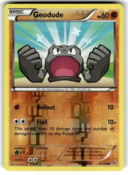 Pokemon - Geodude - 45/106 - Flashfire - Reverse Holo - Image 1