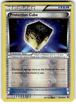 Protection Cube 95/106 Uncommon Flashfire Pokemon Reverse Holo Lightly Played - Image 1