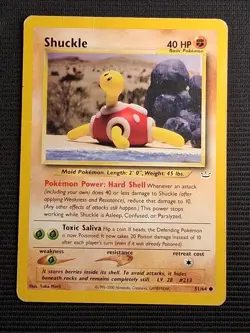 Shuckle 51/64 Common Neo Revelation Pokemon LP - Image 1