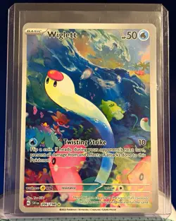 Pokemon Wiglett 206/198 SV01 Scarlet & Violet Illustration Rare Holo - Image 1