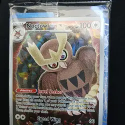 Noctowl Pokemon Center ETB Promo SEALED Stellar Crown #141 - Image 4