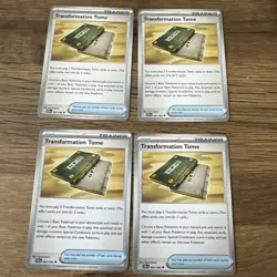 4 x Transformation Tome 083/086 Uncommon - Chaos Rising Pokemon TCG - Playset - Image 1