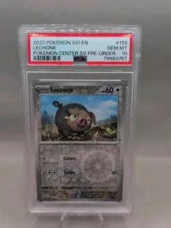 2023 POKEMON SVI EN-SCARLET & VIOLET #155 LECHONK PSA 10 - Image 1