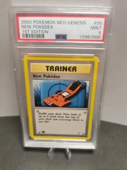 PSA 9 2000 POKEMON NEO GENESIS NEW POKEDEX 1ST EDITION #95 - Image 1