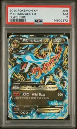 PSA 7 2014 Pokemon XY Flashfire M Charizard EX 69/106 Holo Graded - Image 1