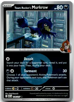 MURKROW (ENERGY SYMBOL) 126/217 -- NM/M -- ASCENDED HEROES REVERSE HOLO - Image 1