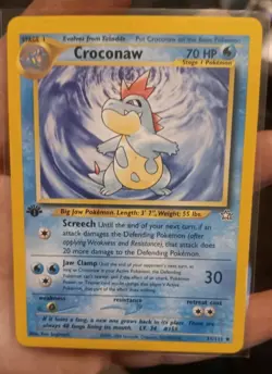 1st Edition Croconaw 31/111 Neo Genesis Pokemon Vintage TCG NM - Image 1
